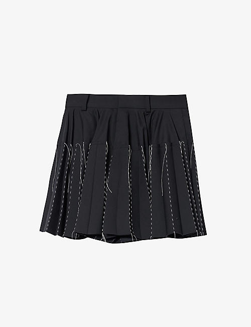 SACAI: Bonding mid-rise woven shorts