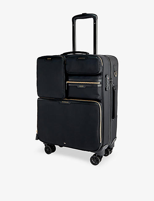 ANYA HINDMARCH: Short-Haul four-wheel recycled-nylon luggage case