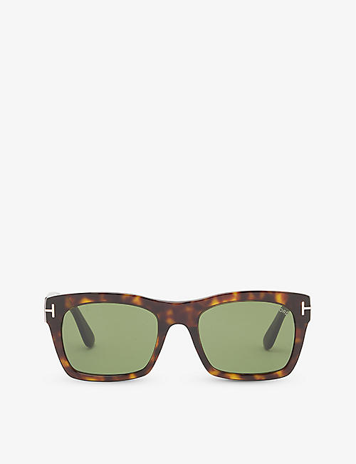 TOM FORD: Rosco square-frame branded acetate sunglasses