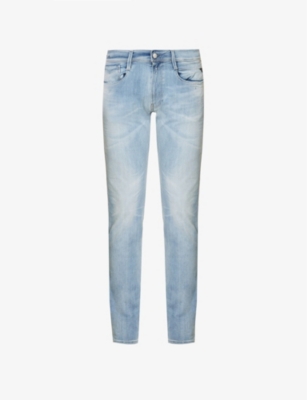 REPLAY Anbass Hyperflex tapered-leg slim-fit | Selfridges.com