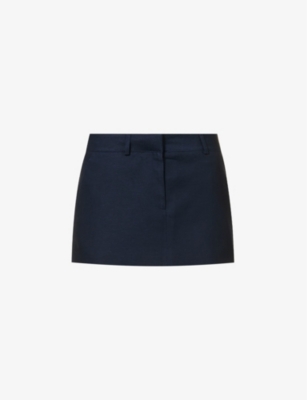 FRANKIE SHOP: Isle mid-rise woven mini skirt