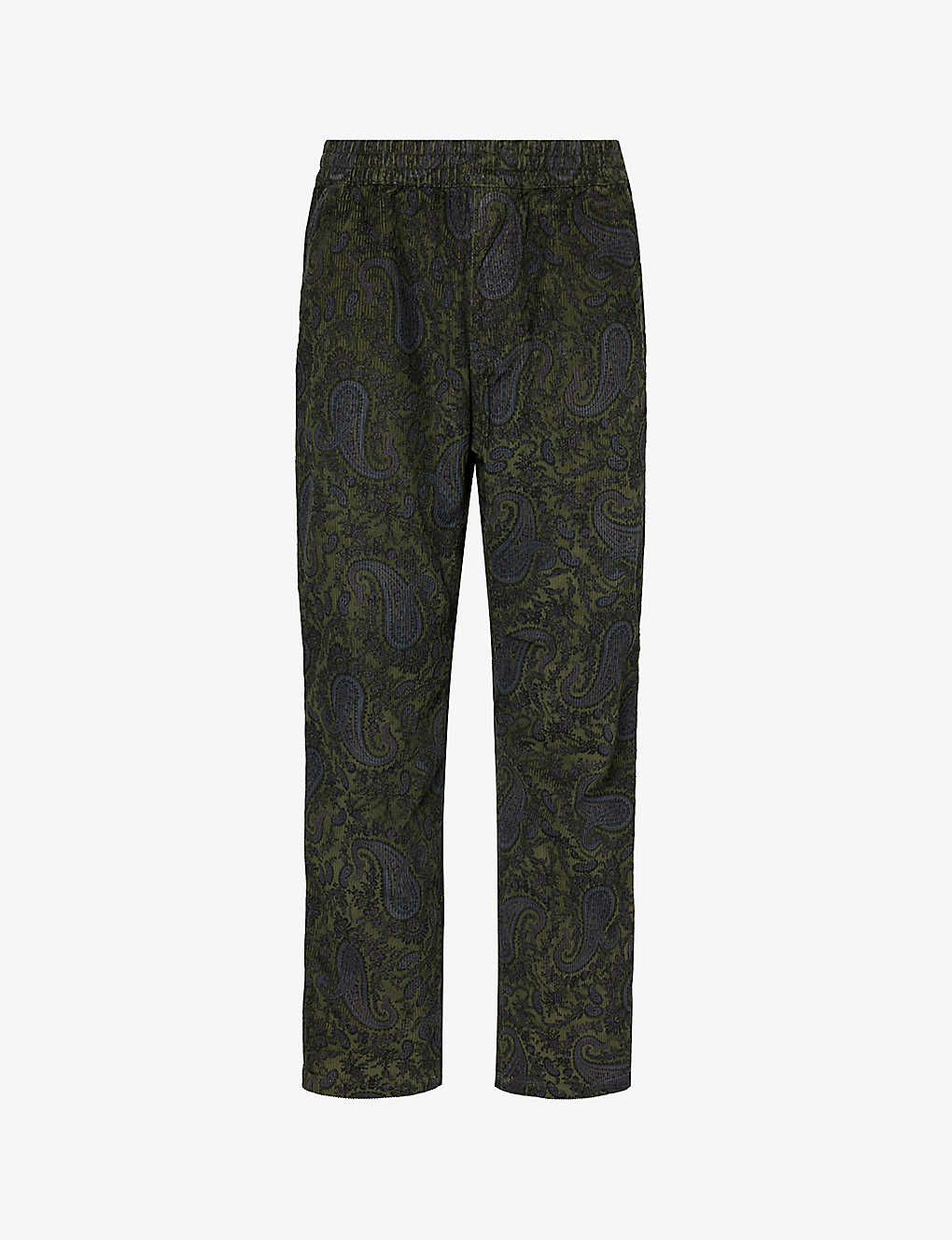 Carhartt Flint Straight-leg Relaxed-fit Organic Cotton Trousers In Paisley Print, Plant