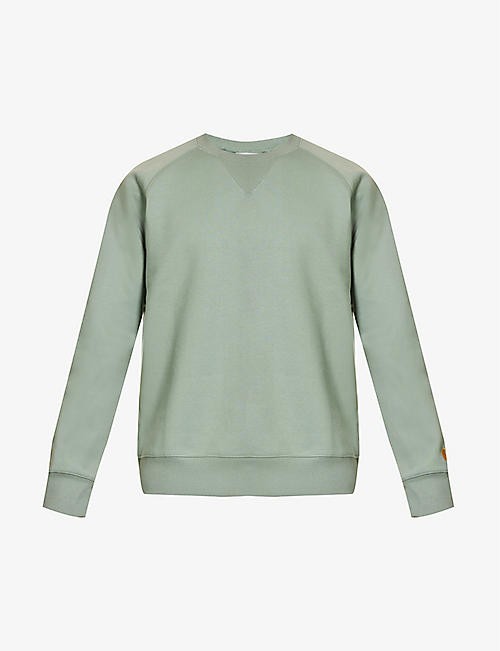 CARHARTT WIP: Chase brand-embroidered relaxed-fit cotton-blend sweatshirt