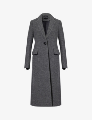 PROENZA SCHOULER Single breasted boucl textured wool coat