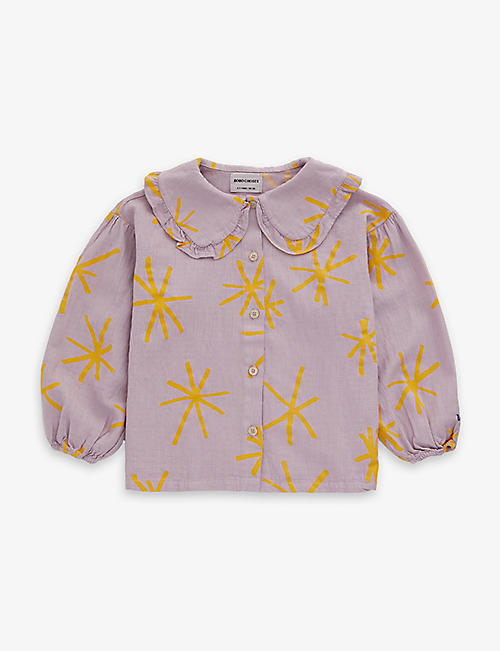 BOBO CHOSES: Abstract-print cotton top 4-13 years