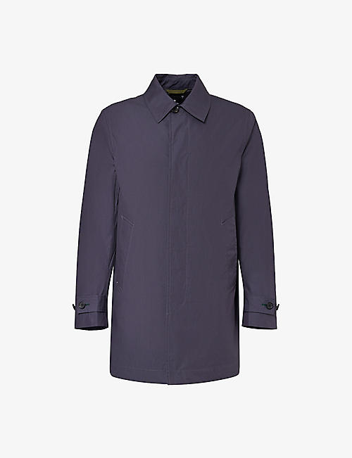 PS BY PAUL SMITH: Spread-collar regular-fit cotton-blend coat