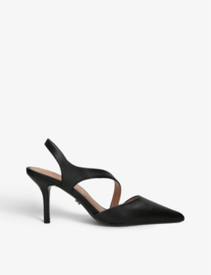 Carvela Symmetry Cross-over Leather Courts In Black