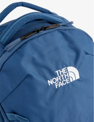 The North Face Mens Shady Blue Tnf White Vault Recycled-polyester Backpack In Shady Blue Tnf White