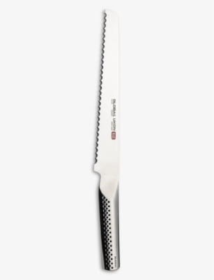 GLOBAL: Ukon branded-blade stainless-steel bread knife 22cm