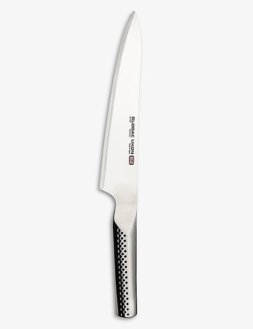 GLOBAL: Ukon branded-blade stainless-steel carving knife 21cm
