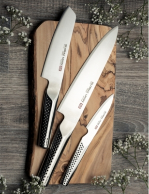 GLOBAL: Ukon branded-blade stainless-steel vegetable knife 14cm