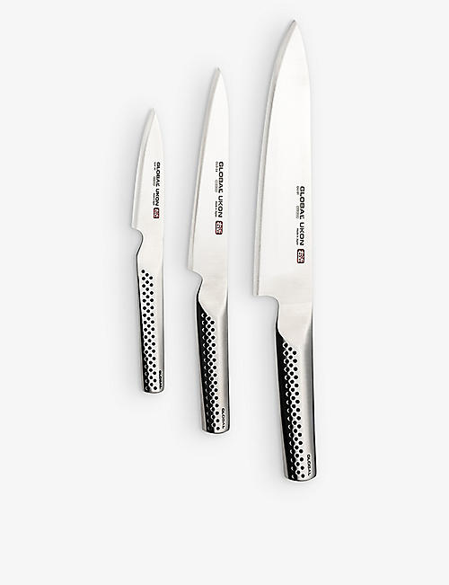 GLOBAL: Ukon stainless-steel knife set of three