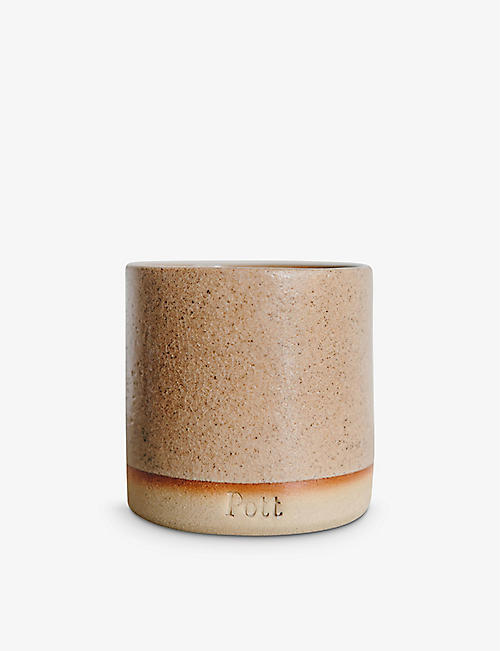 POTT CANDLES: Large two-tone ceramic candle pot 8.5cm