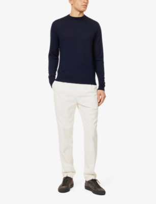 ELEVENTY: Crewneck long-sleeve wool jumper
