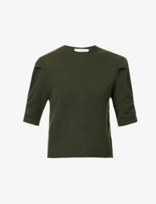 Frame Ruched Cashmere Sweater In Surplus