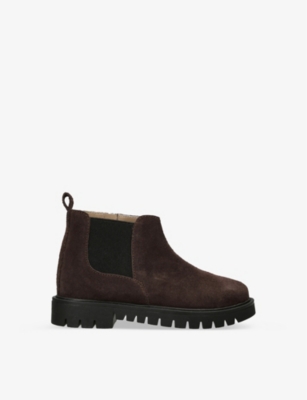BABYWALKER: Suede ankle-length Chelsea boots 4-7 years