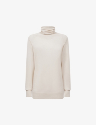 REISS REISS WOMEN'S CREAM FLORENCE RELAXED-FIT CASHMERE JUMPER