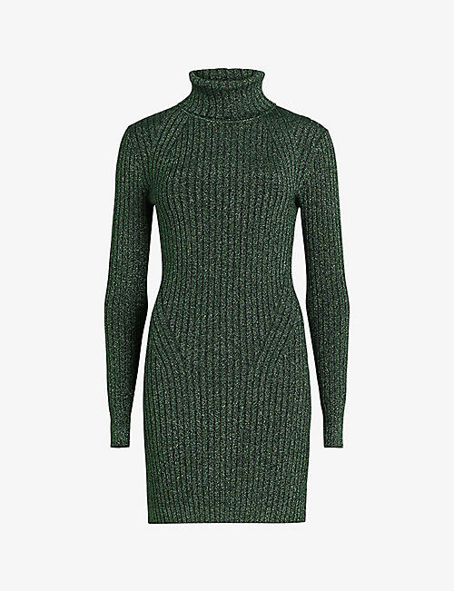 ALLSAINTS: Juliette ribbed knitted mini dress
