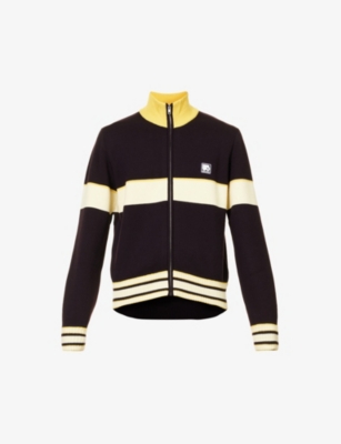 Wales Bonner Haven Track Top Clothing In Black And Yellow