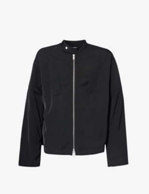 Jil Sander Zip-up Biker Jacket In Black