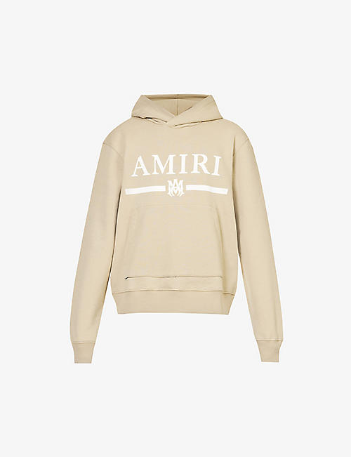 AMIRI: Bar graphic-print cotton-jersey hoody