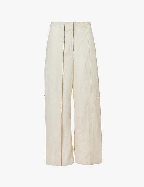 CHRISTOPHER ESBER: Cocosolo wide-leg mid-rise cotton trousers