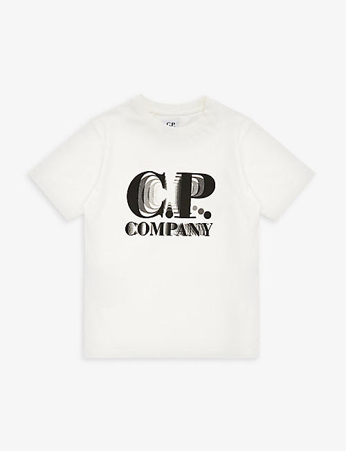 CP COMPANY: Logo-print short-sleeve cotton-jersey T-shirt 4-14 years