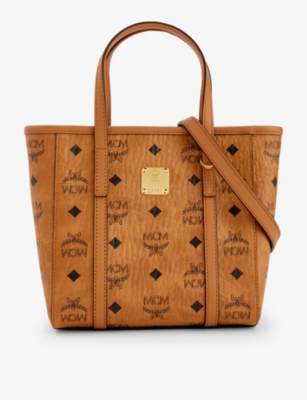 MCM Toni mini monogram print coated canvas tote bag Selfridges