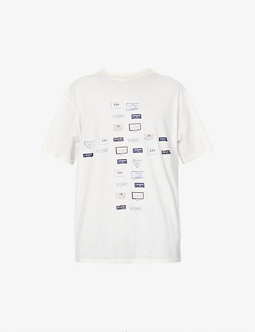 424: Graphic-print crewneck cotton-jersey T-shirt