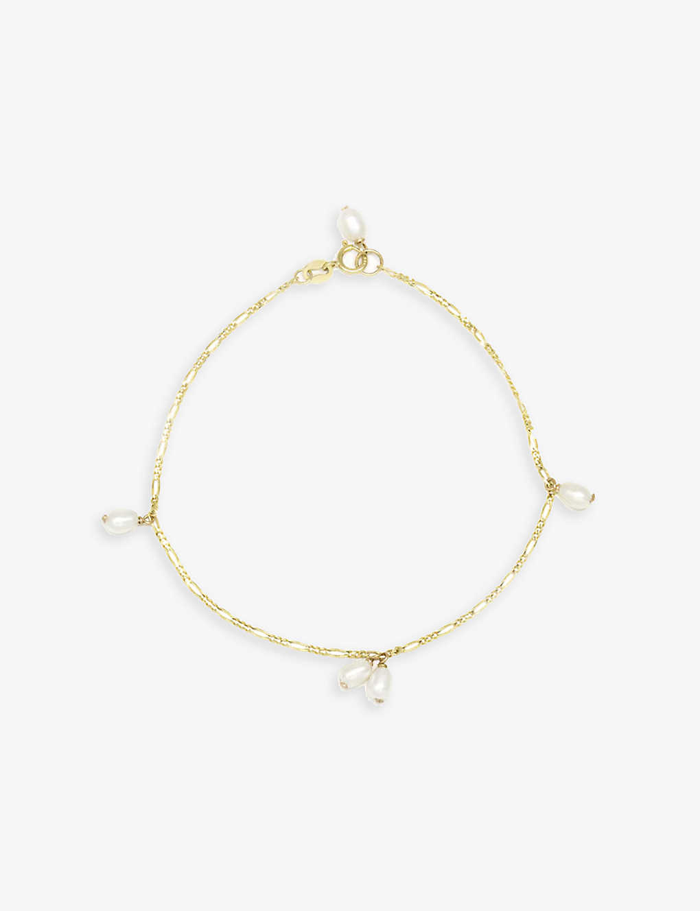 The Alkemistry Womens Yellow Gold Poppy Finch 14ct Yellow-gold And Keshi-pearl Bracelet