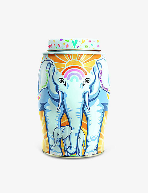 WILLIAMSON TEA: Happiness Elephant tea caddy tin of 40