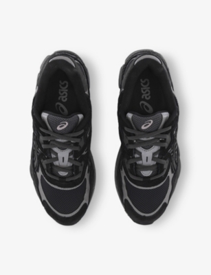 Asics Panelled Design Gel Nyc Sneakers With Suede And Mesh Elements In Black