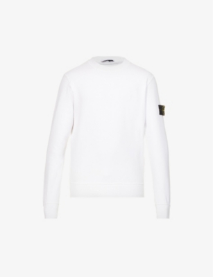 Stone Island Felpa  In Bianco