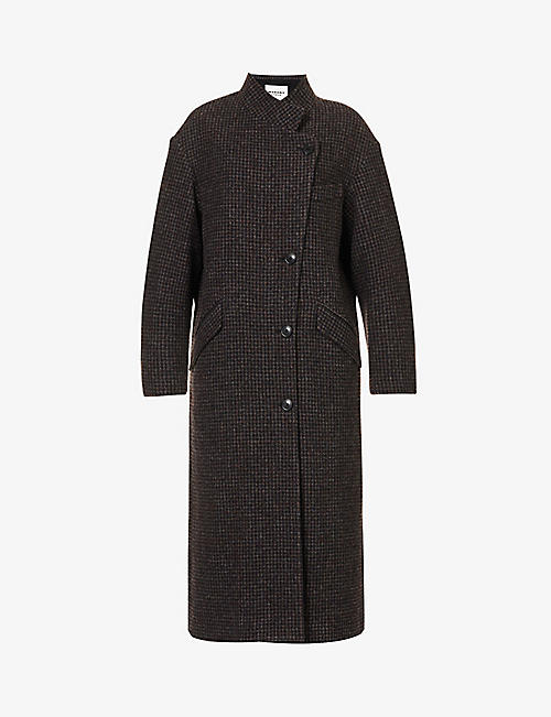 ISABEL MARANT ETOILE: Sabine brushed-texture wool coat