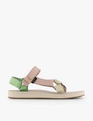 Teva Women's Original Universal Metallic Strappy Platform Sandals In Metallic Clay Multi