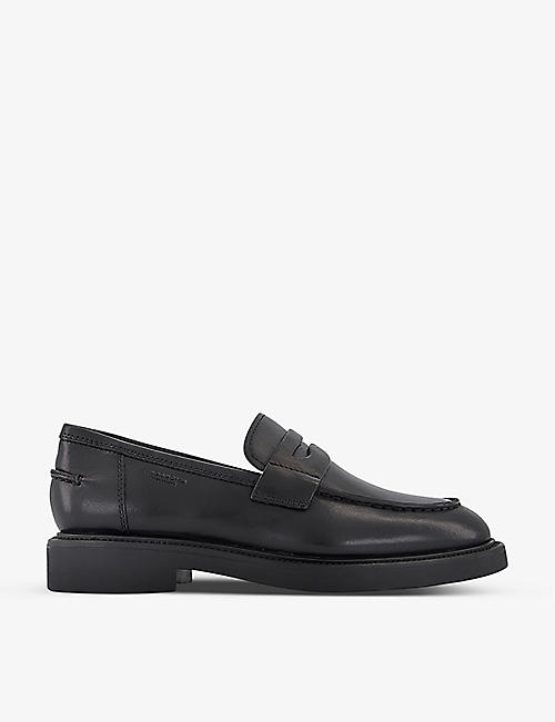 VAGABOND: Alex W penny-detail leather loafers