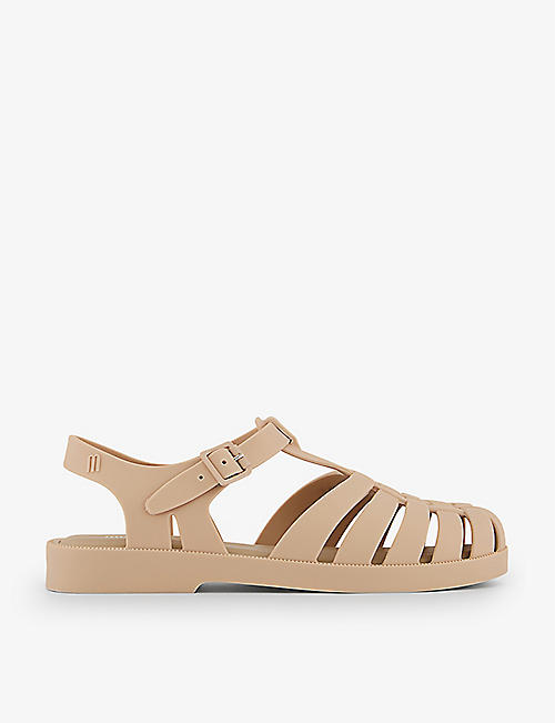MELISSA: Possession caged-straps woven sandals