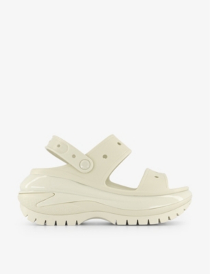 Crocs Mega Crush Sandal In Bone