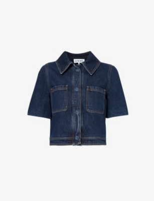 Loewe cropped denim store jacket