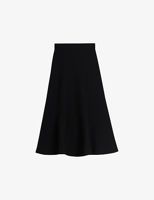 TED BAKER: Oliviay A-line knitted midi skirt
