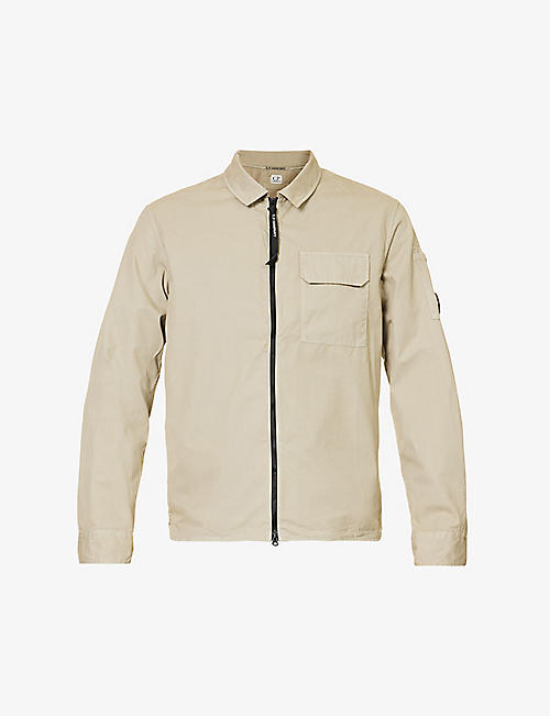 CP COMPANY: Brand-patch relaxed-fit cotton shirt
