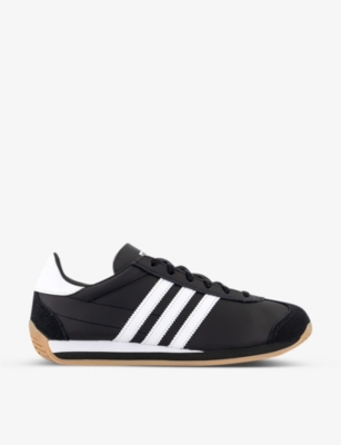 ADIDAS Country OG brand stamp leather low top trainers