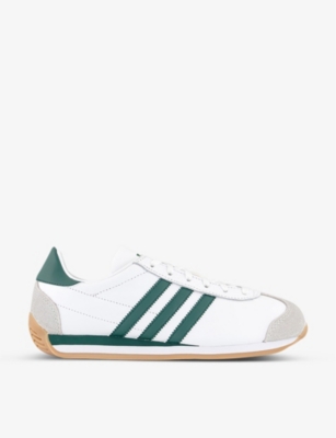 ADIDAS: Country OG brand-stamp leather low-top trainers