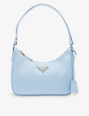 Pale Blue Prada Re-edition 2005 Saffiano Leather Bag