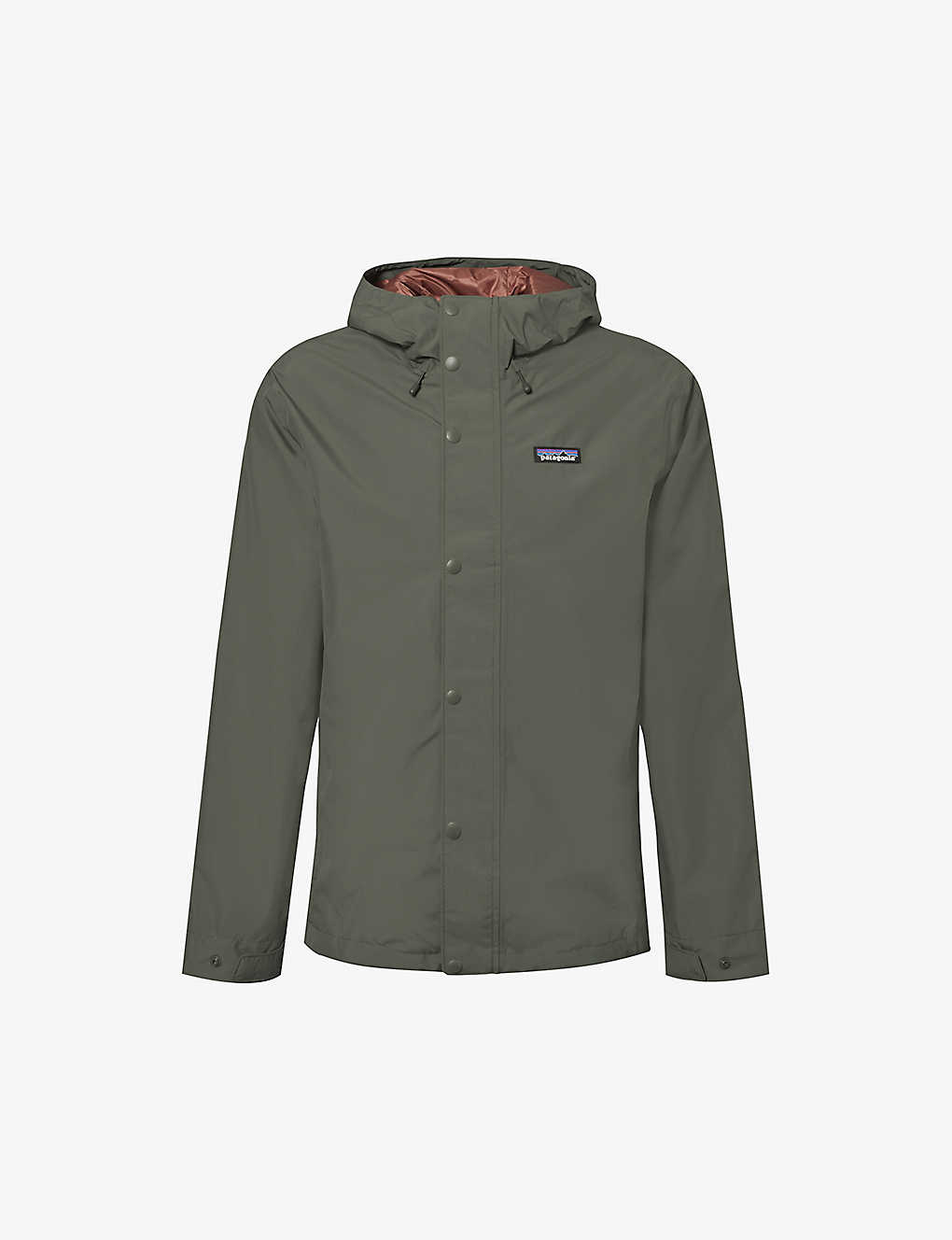Patagonia Mens Basin Green Jackson Glacier Relaxed-fit Hooded Recycled-polyester Jacket