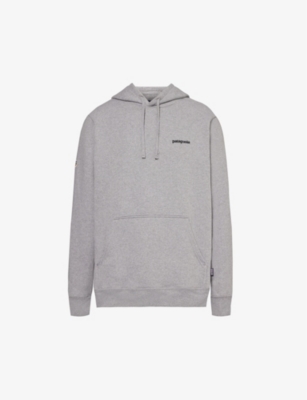Patagonia Felpa Con Cappuccio Boardshort Logo Uprisal In Gravel Heather