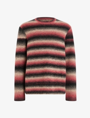 Tiago Circular Logo Relaxed Sweater Taupe Marl
