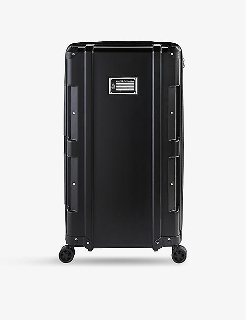 HARPER COLLECTIVE: Trunk hard-shell recycled-plastic suitcase 78cm x 52cm