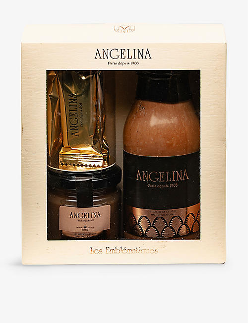 ANGELINA: Les Emblématiques hot chocolate gift set 120g