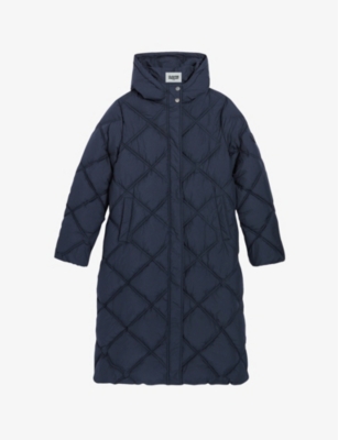 CLAUDIE PIERLOT CLAUDIE PIERLOT WOMEN'S BLEUS GIOVANA RELAXED-FIT QUILTED WOVEN PUFFER JACKET